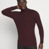Pier One Muscle Fit Turtle - Jumper - Mottled Bordeaux -Fashion Store 0b0eccef7ef8492991259cfffe8085b5