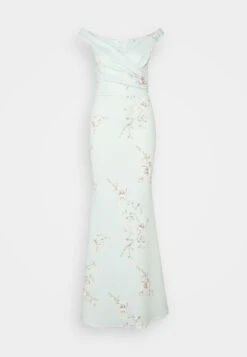 Wal G Wedding Kai V Neck Print Maxi - Occasion Wear - Sage Green -Fashion Store 17c446b7bf314848af81e6ed919641e7