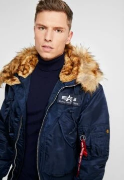 Alpha Industries Hooded Custom - Winter Jacket - Rep Blue -Fashion Store 1b5fe7065b3e4f4b87a76d3006fc80aa