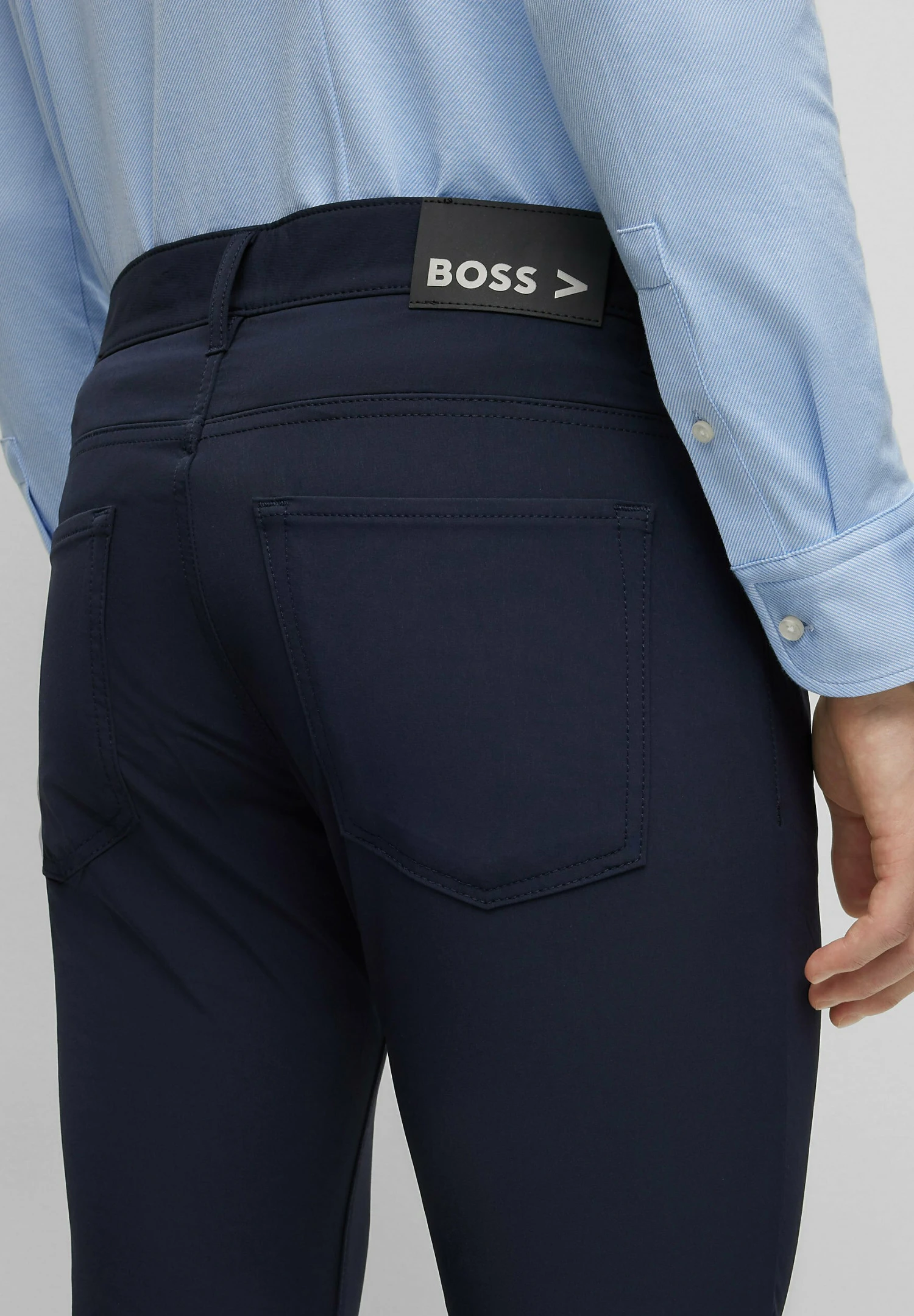 Boss Delaware3 1 20 - Straight Leg Jeans - Dark Blue Four 6 Boss Delaware3 1 20 - Straight Leg Jeans - Dark Blue Four - Image 4