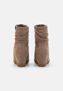 Anna Field Winter Boot - Wedge Ankle Boots - Taupe -Fashion Store 25a4365dbe694dfe88552a3563bd424c
