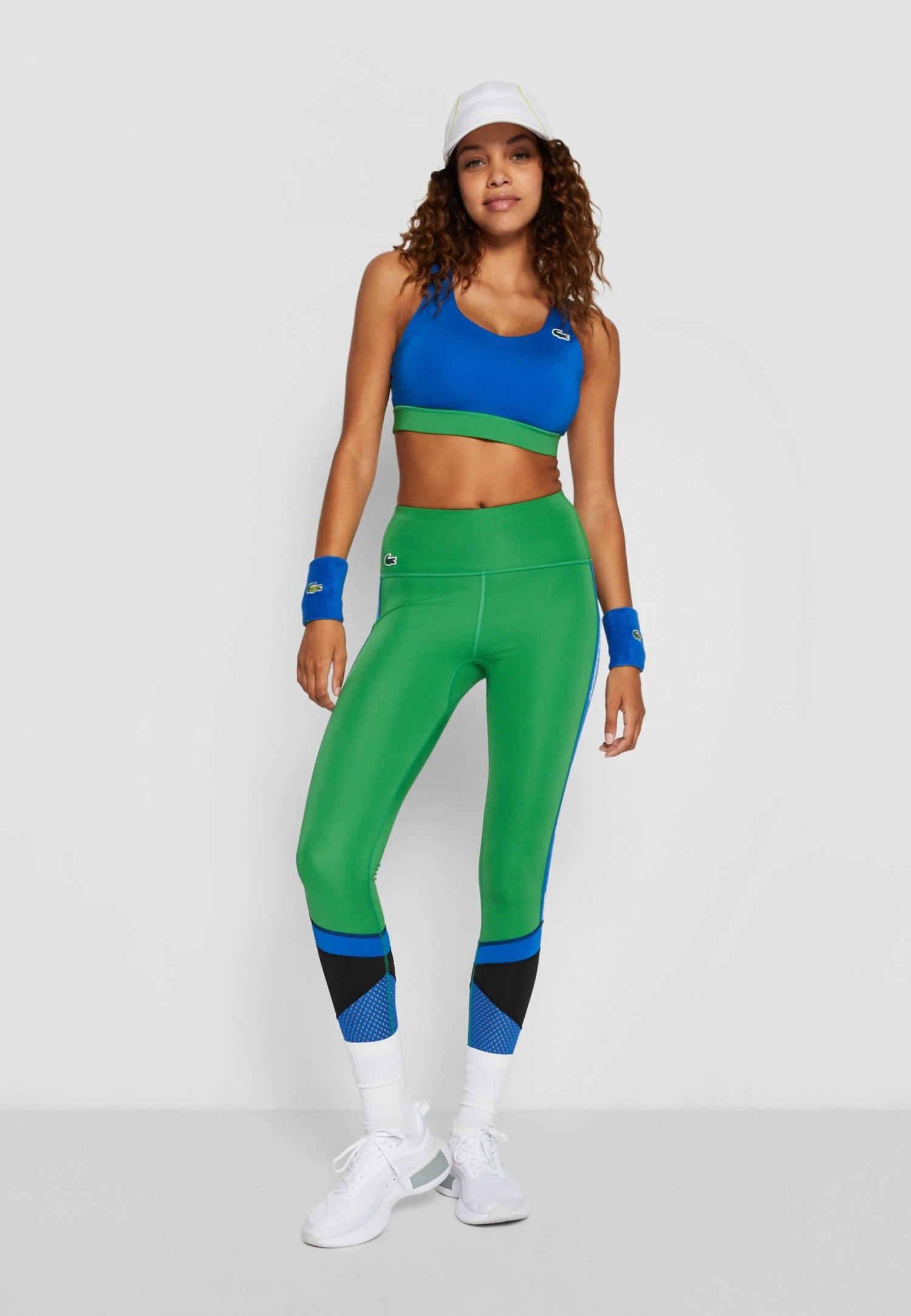 Lacoste Sport High Waist Active - Leggings - Tarragon/Kingdom/Black 4 Lacoste Sport High Waist Active - Leggings - Tarragon/Kingdom/Black - Image 2