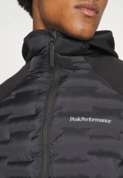 Peak Performance Argon Hybrid Hood - Fleece Jacket - Black -Fashion Store 316375422f9b4e3695ed6f7d8a3ff497