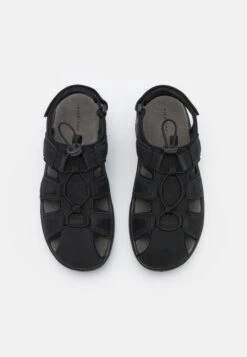 Pier One Leather - Walking Sandals - Black -Fashion Store 348ad4d4a3a548d0b683ff94cec7b0e3