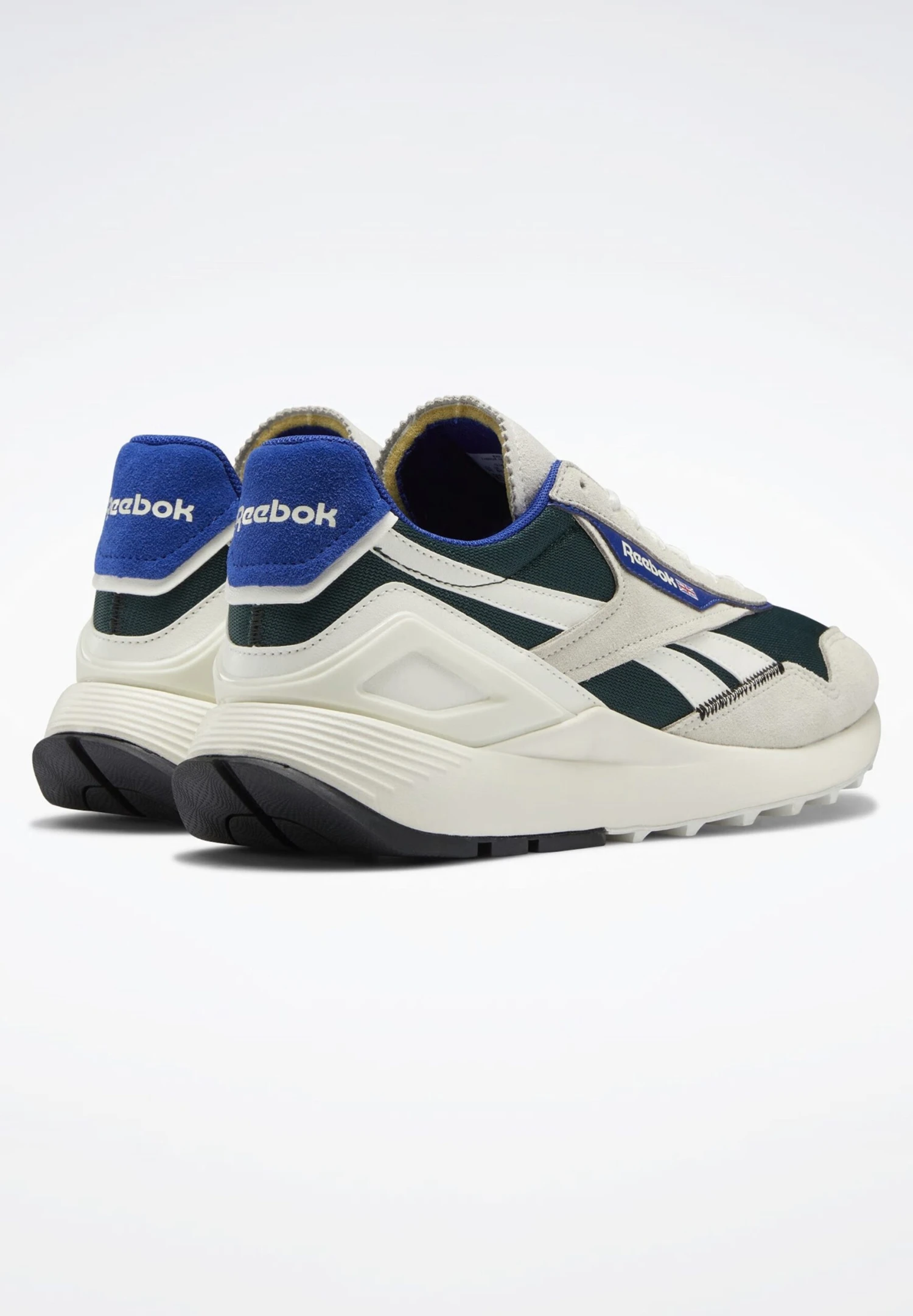 Reebok Classic Trainers - Chalk/Forest Green/Classic Cobalt 8 Reebok Classic Trainers - Chalk/Forest Green/Classic Cobalt - Image 6