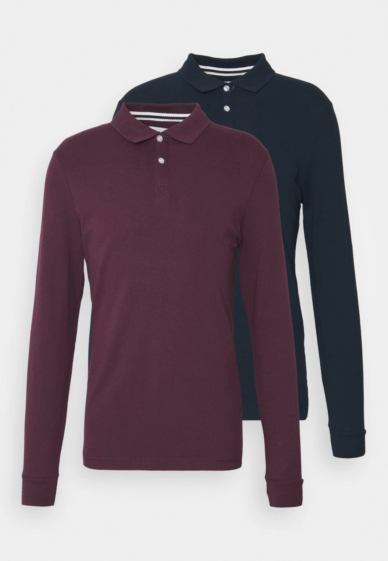 Pier One 2 Pack - Polo Shirt - Bordeaux/Dark Blue 3 Pier One 2 Pack - Polo Shirt - Bordeaux/Dark Blue