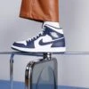 Air Jordan 1 Mid - High-Top Trainers - White/Metallic Gol/Obsidian 2 Air Jordan 1 Mid - High-Top Trainers - White/Metallic Gol/Obsidian -Fashion Store 404b8fbbdf9043e5b24ff60fb4bb5673