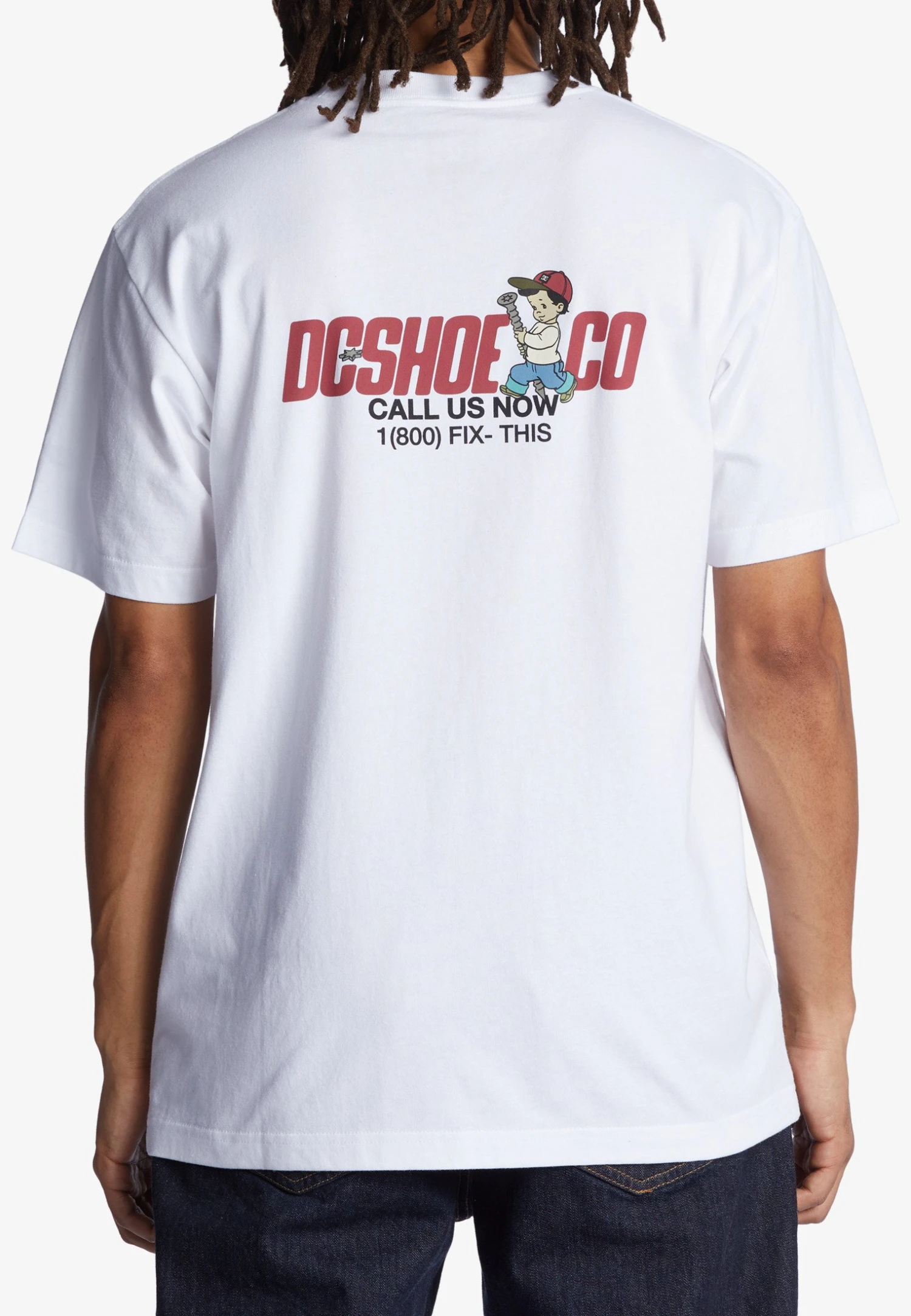 DC SHOES Fixer Upper - Print T-Shirt - White 3 DC SHOES Fixer Upper - Print T-Shirt - White