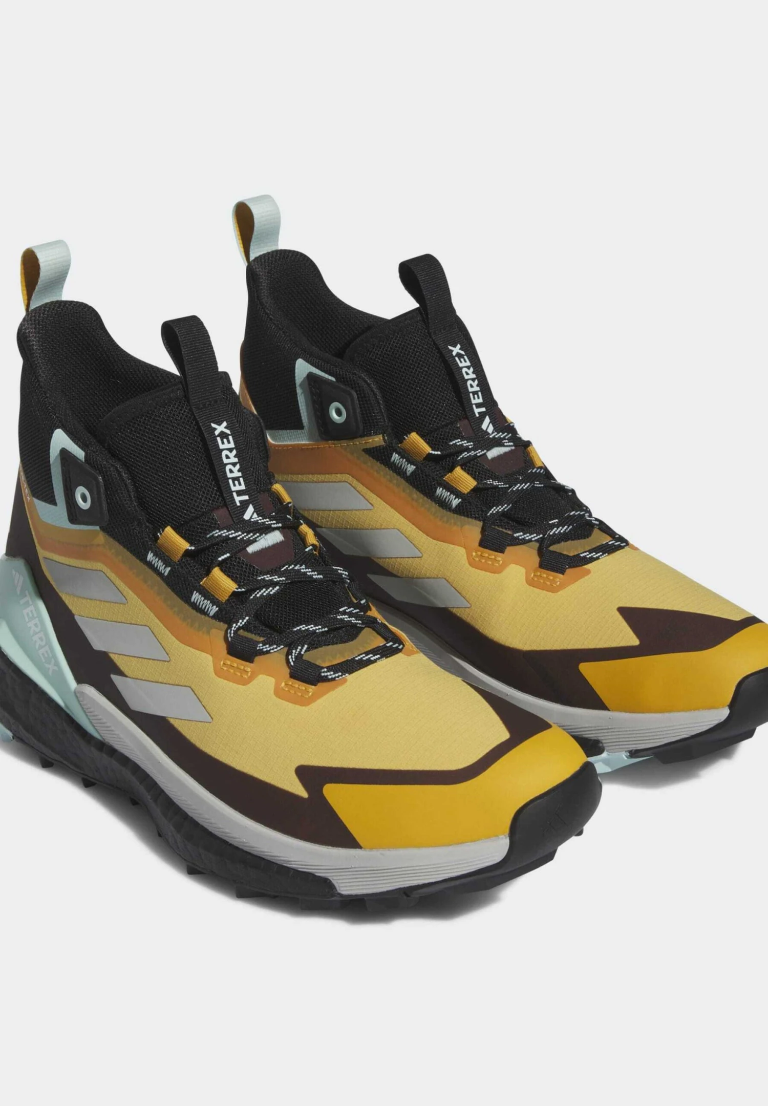 Adidas TERREX Free Hiker 2 Gore-Tex- Hiking Shoes - Preloved Yellow/Silver/Semi Flash Aqua 4 Adidas TERREX Free Hiker 2 Gore-Tex- Hiking Shoes - Preloved Yellow/Silver/Semi Flash Aqua - Image 2