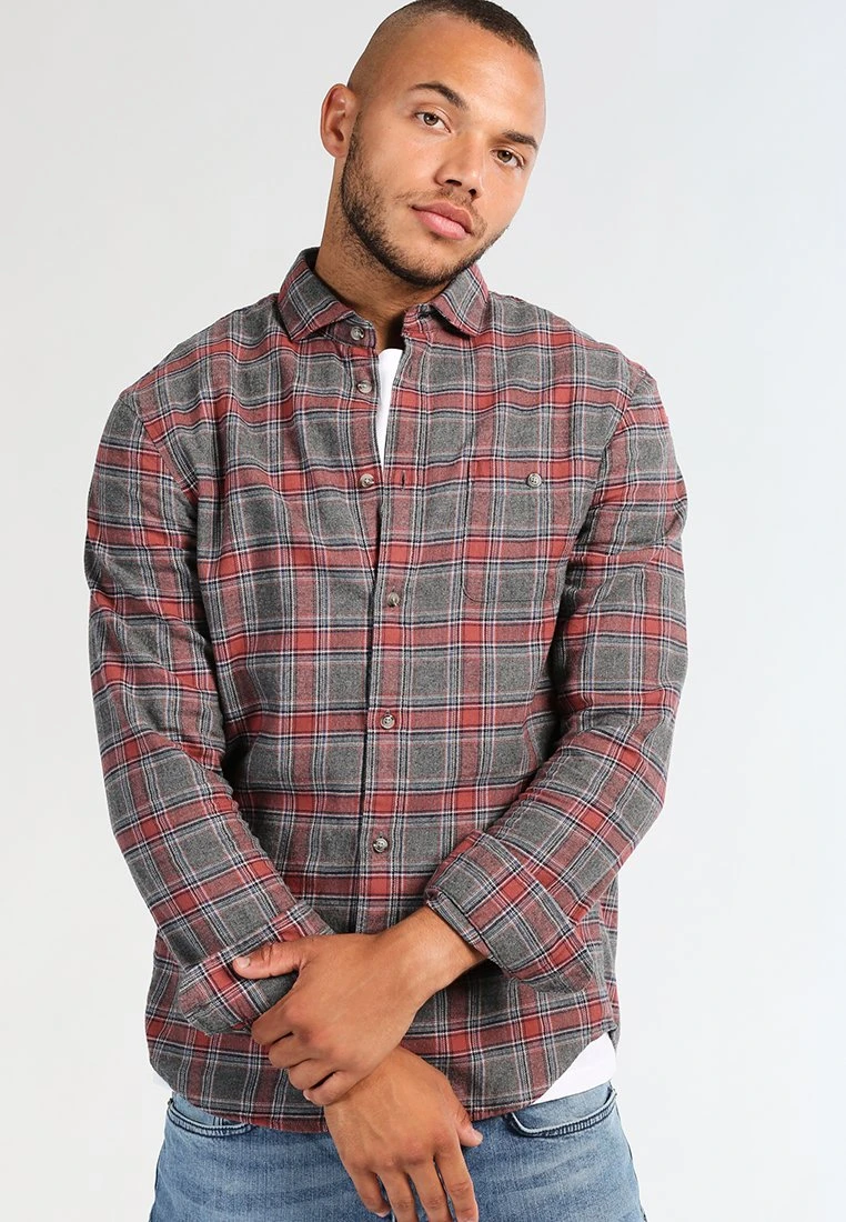 Pier One Shirt - Grey/Coral 3 Pier One Shirt - Grey/Coral