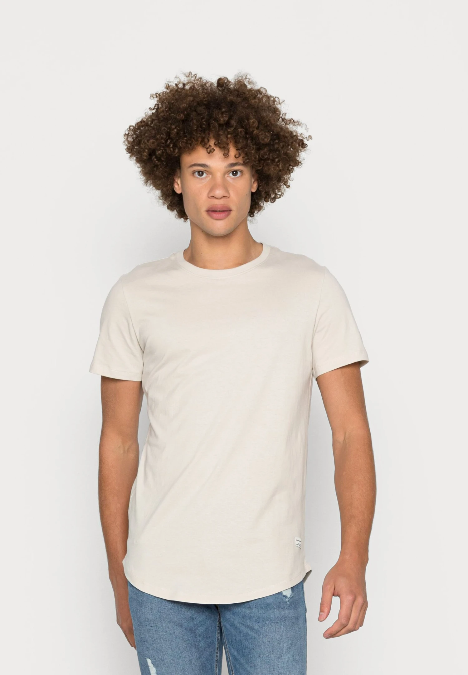 Jack & Jones Jjenoa Ss Crew Neck Noos - Basic T-Shirt - Moonbeam 3 Jack & Jones Jjenoa Ss Crew Neck Noos - Basic T-Shirt - Moonbeam