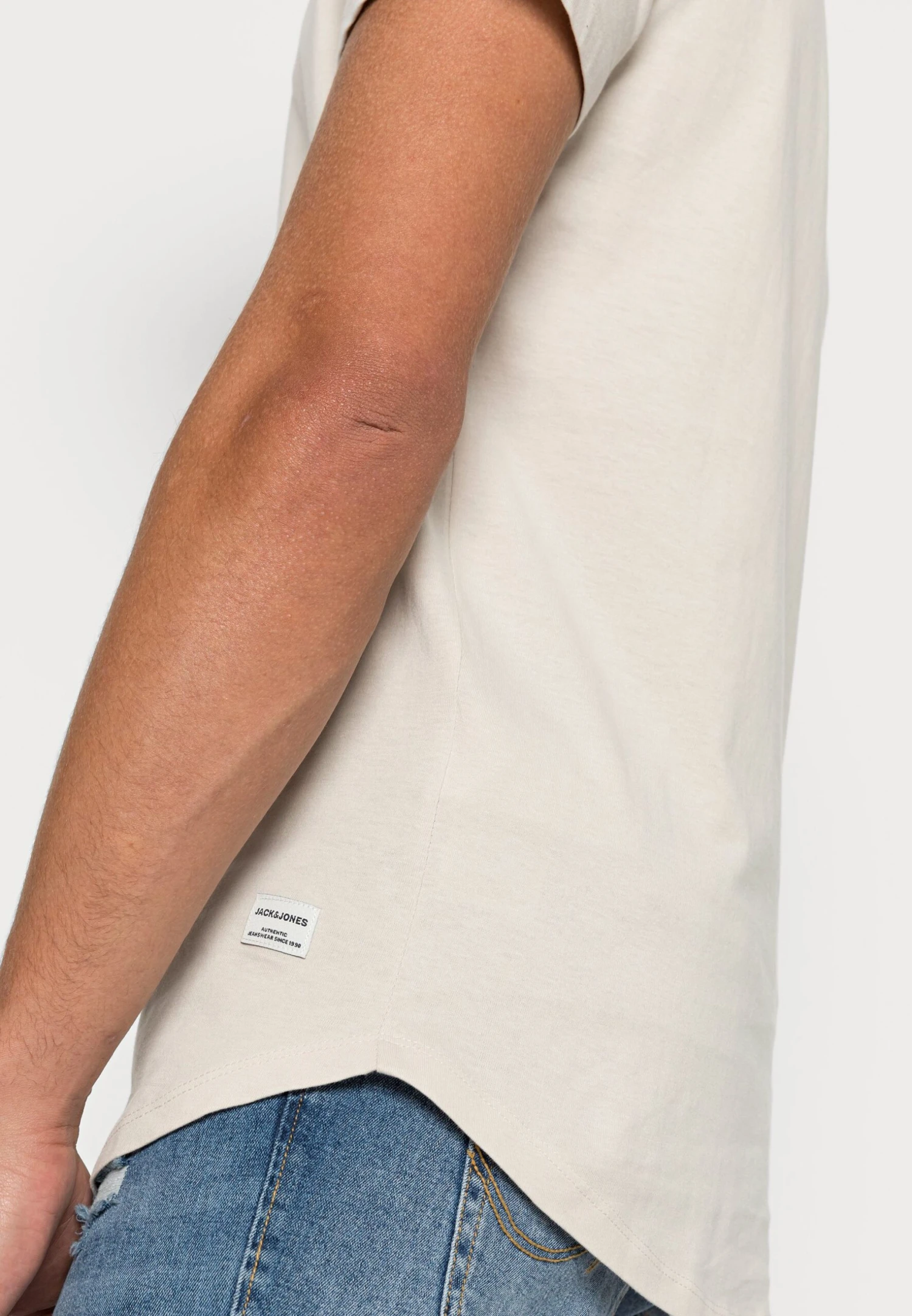 Jack & Jones Jjenoa Ss Crew Neck Noos - Basic T-Shirt - Moonbeam 7 Jack & Jones Jjenoa Ss Crew Neck Noos - Basic T-Shirt - Moonbeam - Image 5