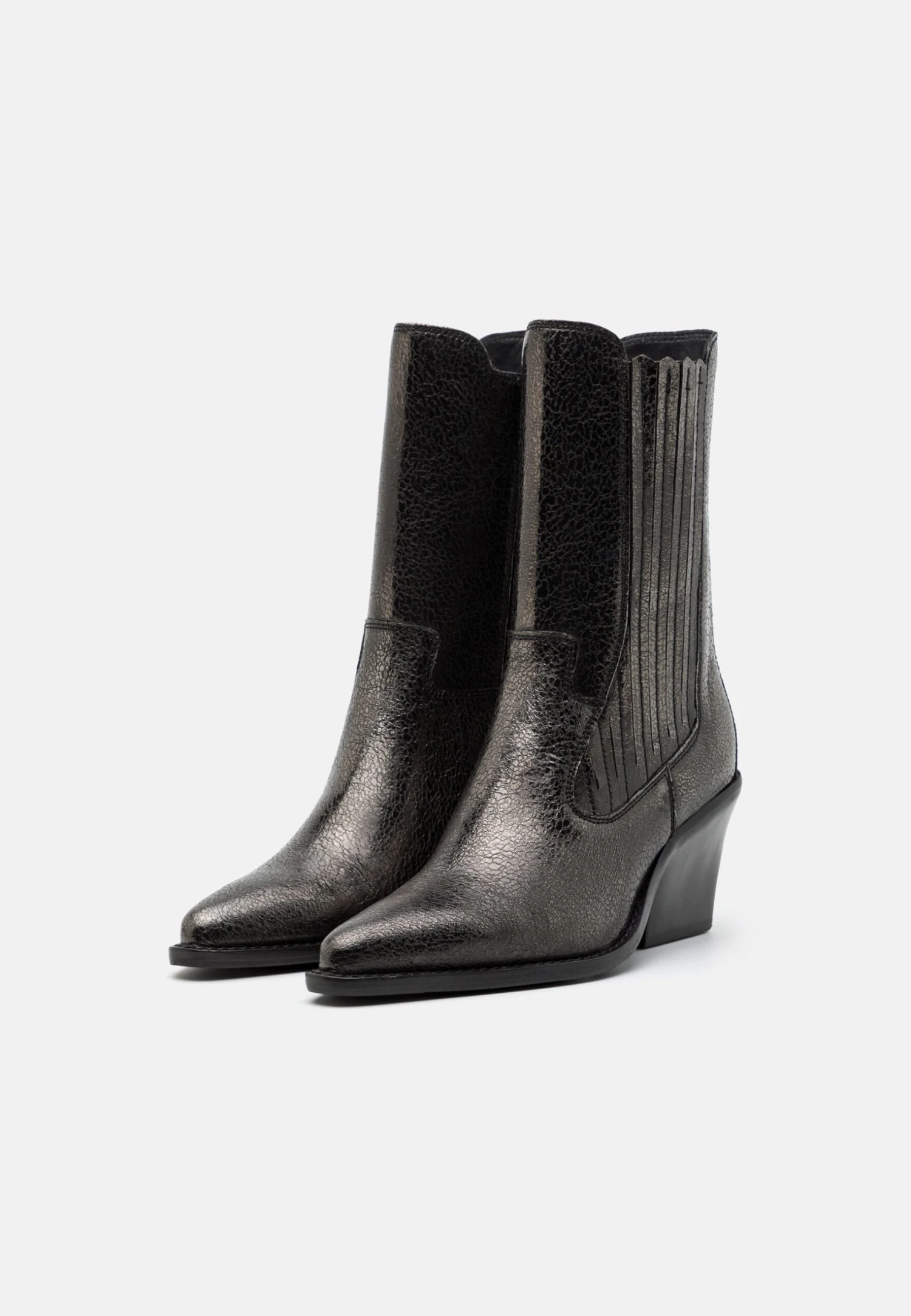 Bronx Next Low Kole - Cowboy/Biker Ankle Boot - Gunmetal 5 Bronx Next Low Kole - Cowboy/Biker Ankle Boot - Gunmetal - Image 3