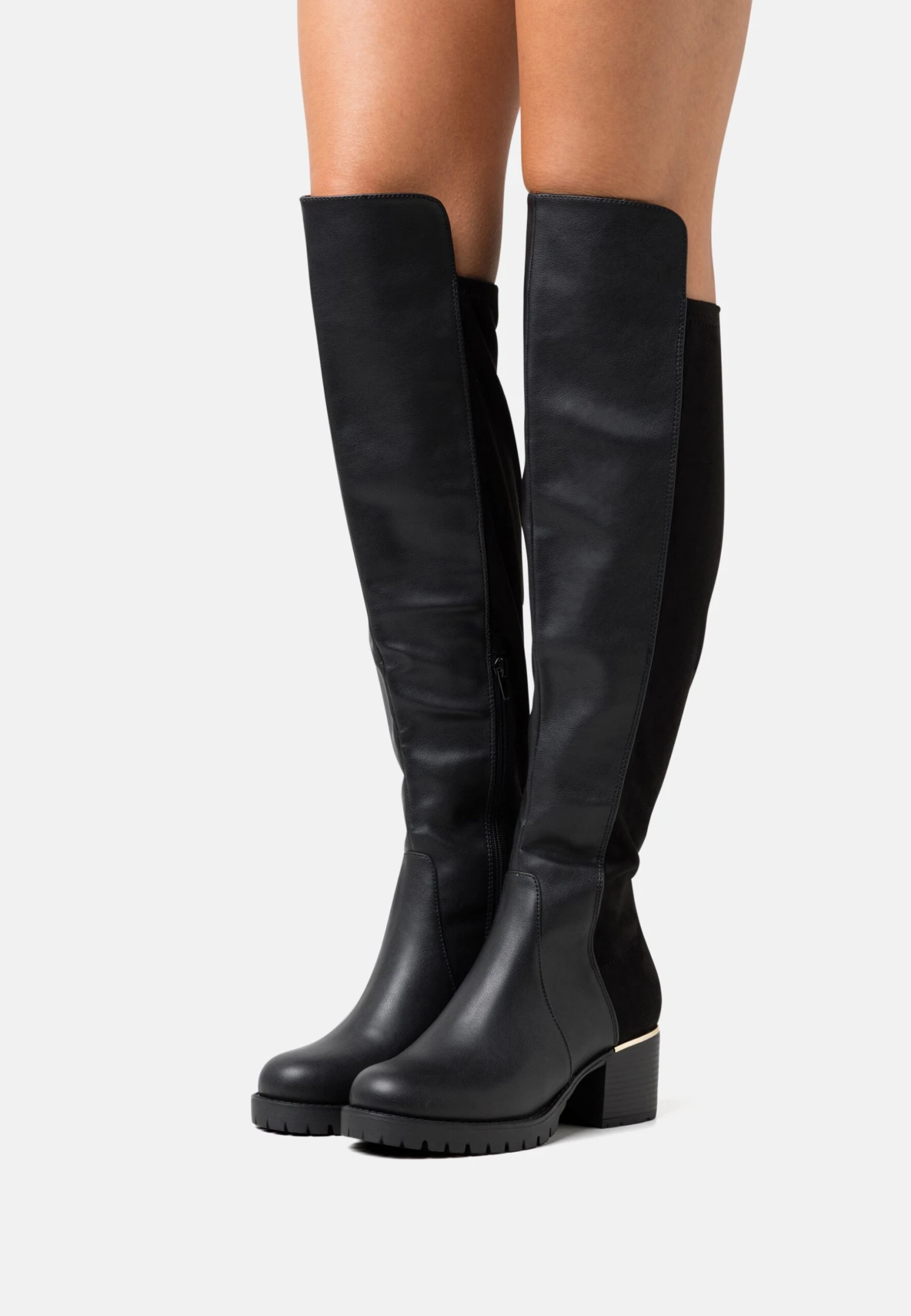 Over-The-Knee Boots - Black 3 Over-The-Knee Boots - Black