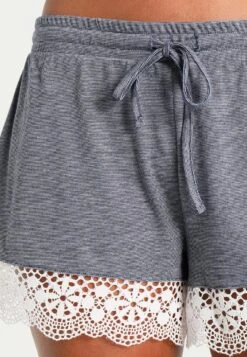 Anna Field Sarah Short Pj Set- Pyjama Set - Off-White/Dark Blue 15 Anna Field Sarah Short Pj Set- Pyjama Set - Off-White/Dark Blue -Fashion Store 6f89a2a5cdf84a3c8c843968bd01c00e