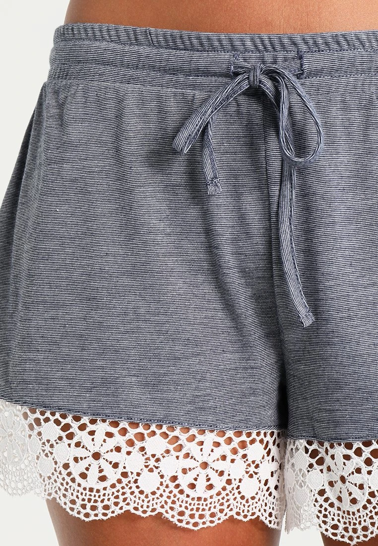 Anna Field Sarah Short Pj Set- Pyjama Set - Off-White/Dark Blue 9 Anna Field Sarah Short Pj Set- Pyjama Set - Off-White/Dark Blue - Image 7