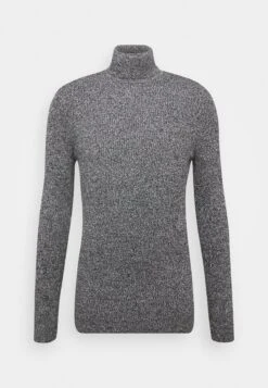 Pier One Muscle Fit Turtle - Jumper - Mottled Grey -Fashion Store 788d9d9a00b14ae9bdb868be9d8f970c