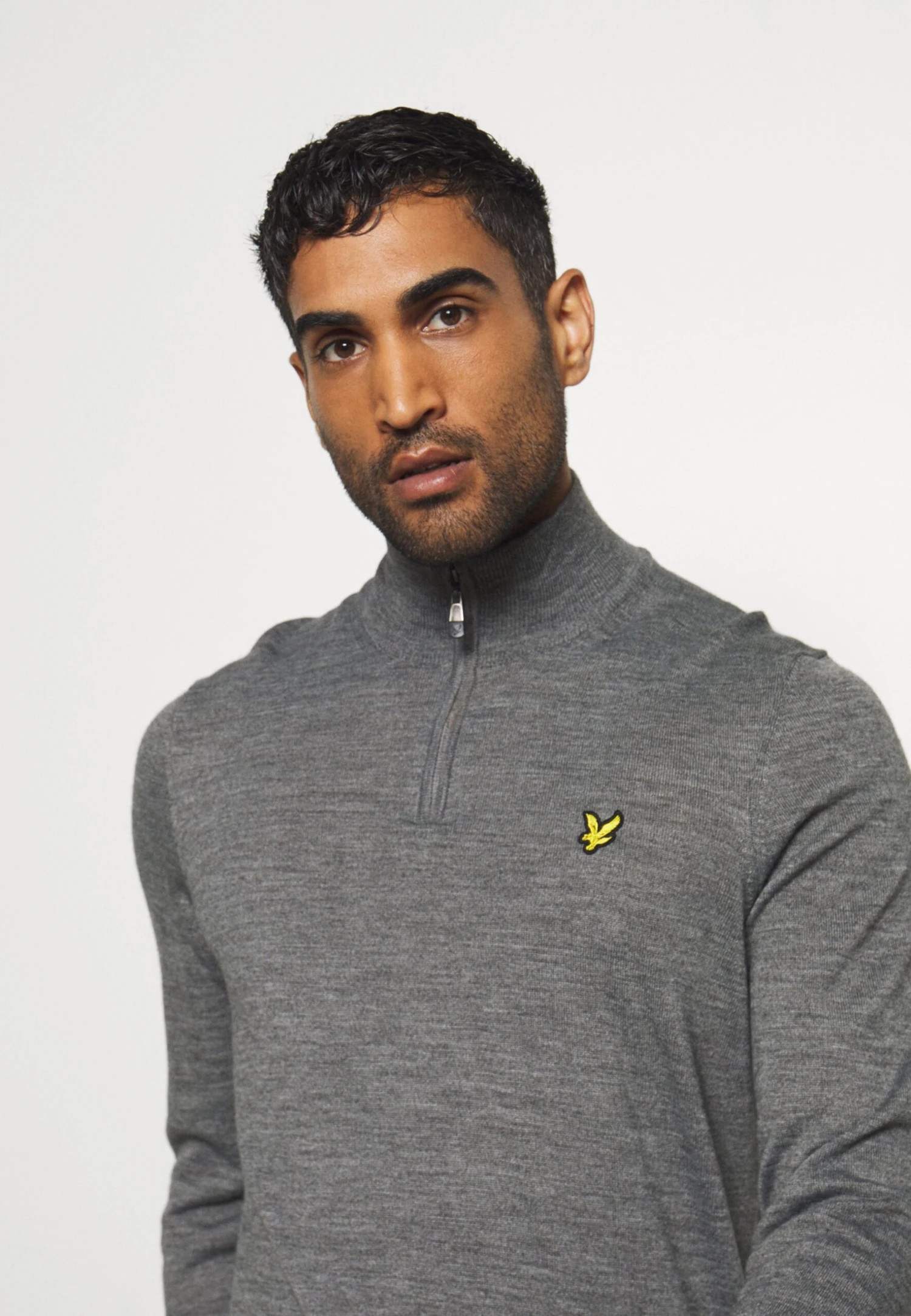 Lyle & Scott Golf Core Zip Mix - Jumper - Mid Grey Marl 7 Lyle & Scott Golf Core Zip Mix - Jumper - Mid Grey Marl - Image 5