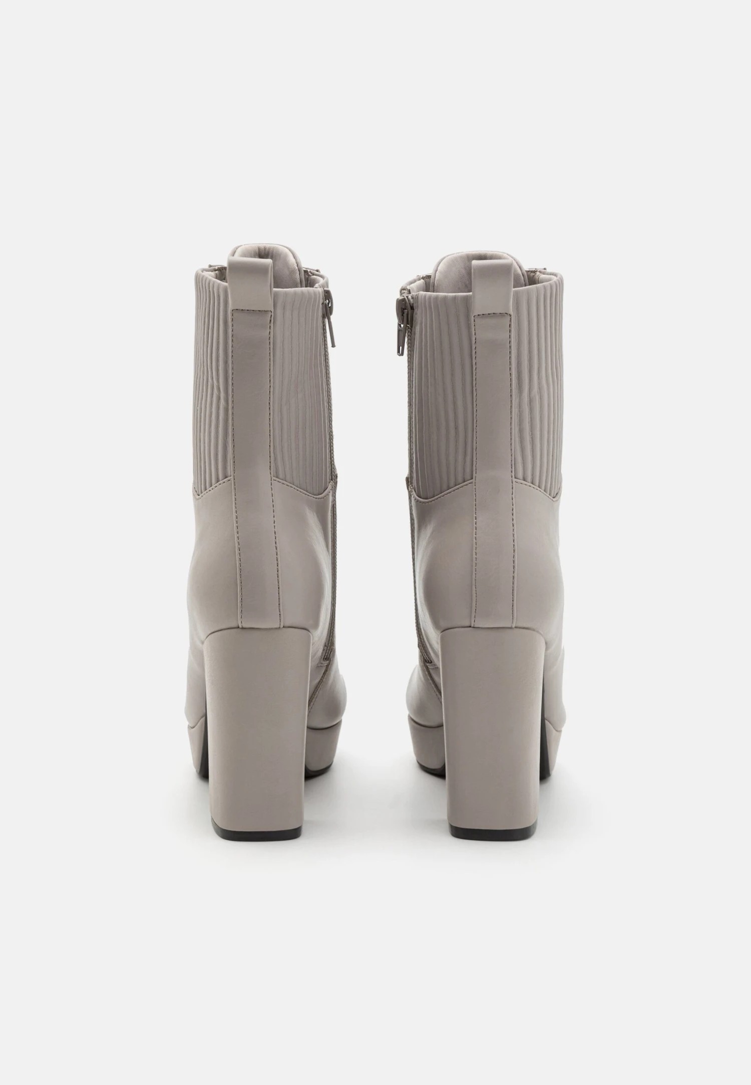 Anna Field High Heeled Ankle Boots - Grey 6 Anna Field High Heeled Ankle Boots - Grey - Image 4