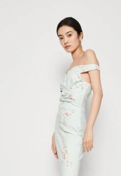 Wal G Wedding Kai V Neck Print Maxi - Occasion Wear - Sage Green -Fashion Store 7d78cfd2e1be438d8740d0dce1404732