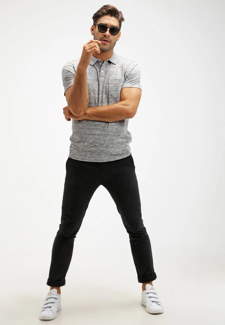 Pier One Polo Shirt - Grey Melange 4 Pier One Polo Shirt - Grey Melange - Image 2