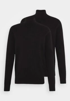 Pier One 2 Pack - Basic Turtleneck - Jumper - Black -Fashion Store 8734a667699e468ebb89189aafa90312