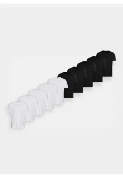 Pier One 10 Pack - Basic T-Shirt - White/Black 12 Pier One 10 Pack - Basic T-Shirt - White/Black -Fashion Store a47858ffbc3a4fd8908751110de7e4fb