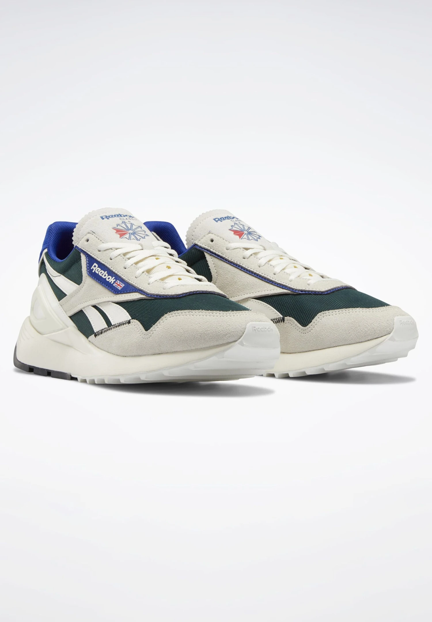 Reebok Classic Trainers - Chalk/Forest Green/Classic Cobalt 5 Reebok Classic Trainers - Chalk/Forest Green/Classic Cobalt - Image 3