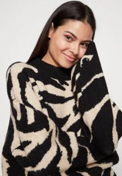 Monki Jumper - Black Dark/Beige 11 Monki Jumper - Black Dark/Beige -Fashion Store aa7d8e225ab64ceba0003b5ea5448a1d