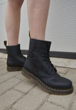 Dr. Martens 1460 Vonda Mono - Lace-Up Ankle Boots - Black 12 Dr. Martens 1460 Vonda Mono - Lace-Up Ankle Boots - Black -Fashion Store aca214004f1046bababb98cd2b095ffc