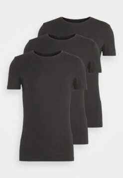 Pier One 3 Pack Muscle Fit- Basic T-Shirt - Black -Fashion Store ae0e343dfa2647b68dad7cd6f5e6671e