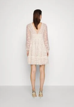 Needle & Thread Celestia Ribbon Mini Dress - Cocktail Dress / Party Dress - Champagne -Fashion Store aee1182783ee427a8869eec9d2e41547