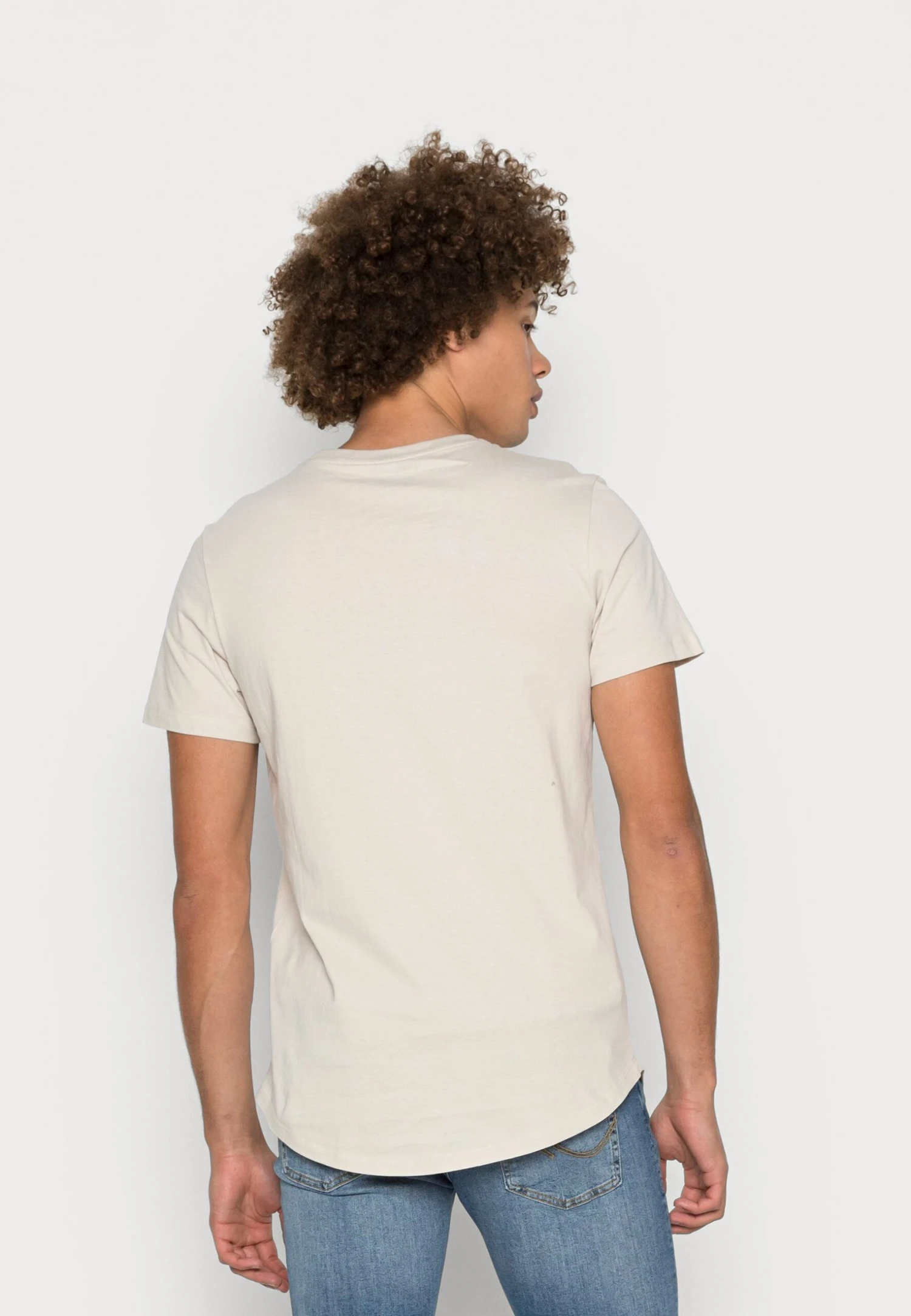 Jack & Jones Jjenoa Ss Crew Neck Noos - Basic T-Shirt - Moonbeam 5 Jack & Jones Jjenoa Ss Crew Neck Noos - Basic T-Shirt - Moonbeam - Image 3