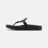 Tory Burch Miller Cloud - T-Bar Sandals - Black 1 Tory Burch Miller Cloud - T-Bar Sandals - Black -Fashion Store b09e5afcc49845b5a774086ee924b9b0