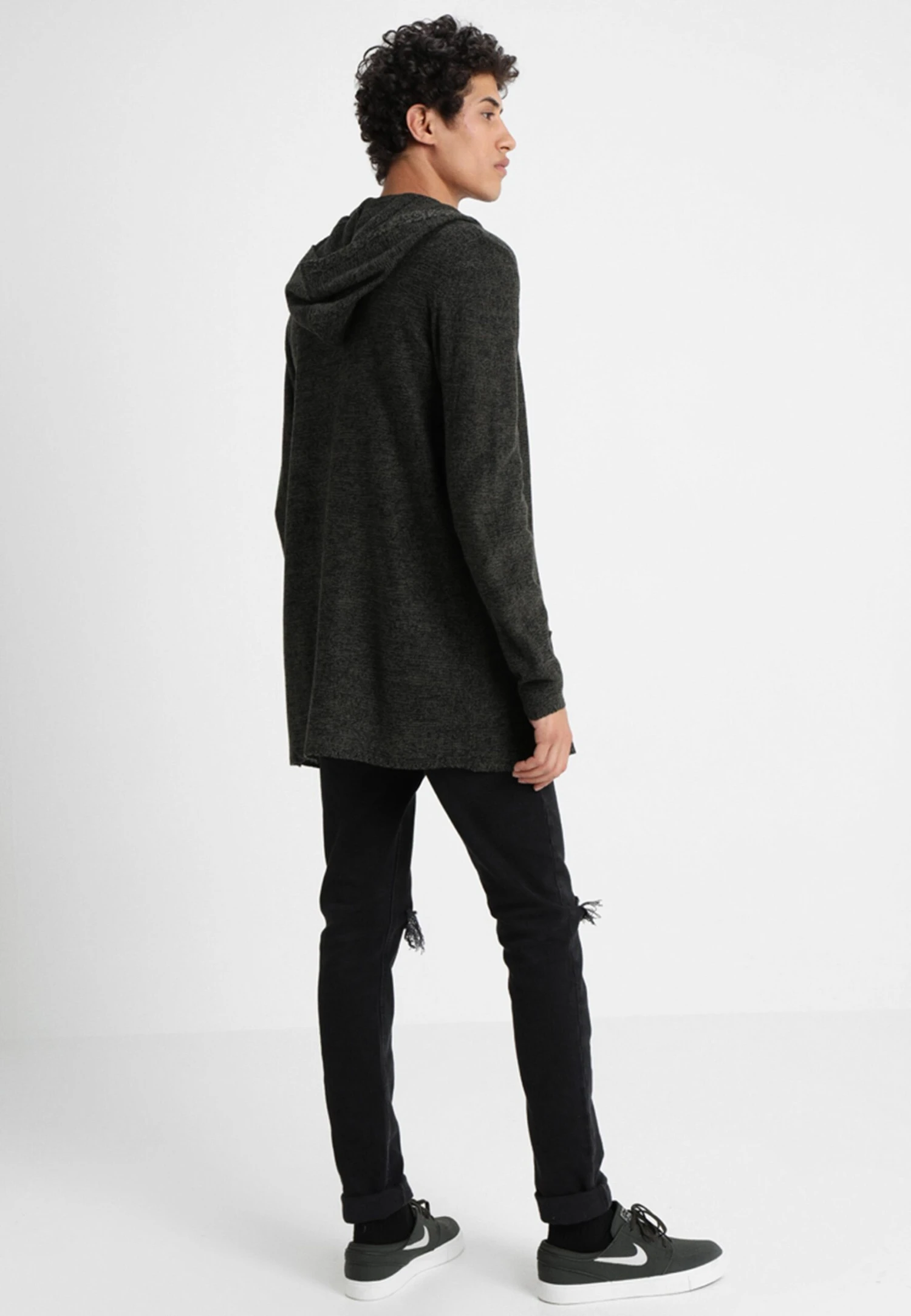 Pier One Cardigan - Black/Olive 5 Pier One Cardigan - Black/Olive - Image 3