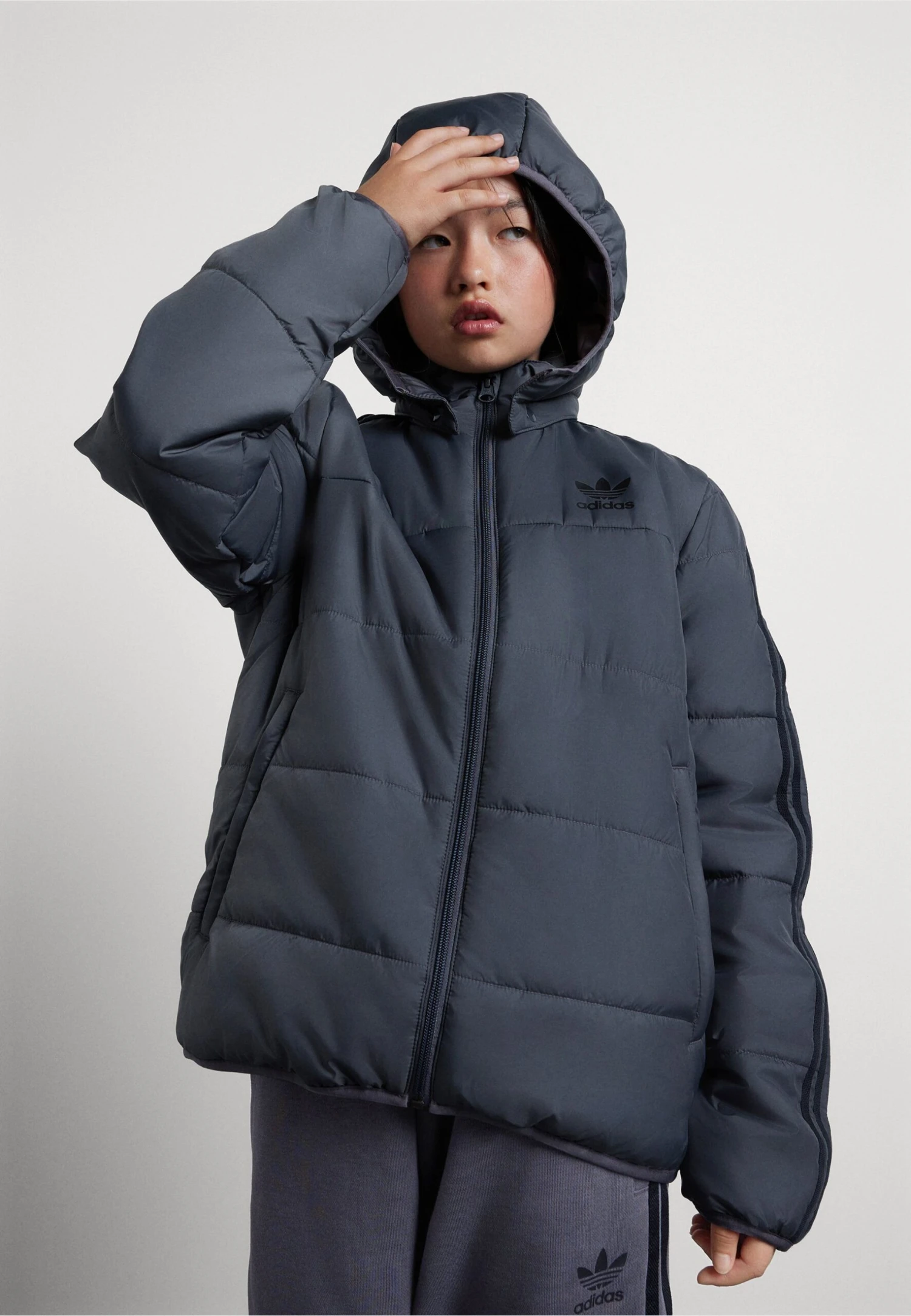 Adidas Originals Padded Unisex - Winter Jacket - Grey 3 Adidas Originals Padded Unisex - Winter Jacket - Grey