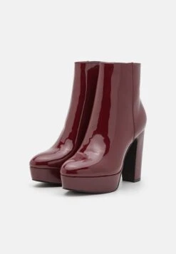 Anna Field High Heeled Ankle Boots - Dark Red -Fashion Store bbddd1c8a07444aa8ffbed290a1c4352