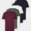 Pier One Unisex 5 Pack - Basic T-Shirt - White/Brown/Dark Blue 1 Pier One Unisex 5 Pack - Basic T-Shirt - White/Brown/Dark Blue -Fashion Store bd6151aea1784537a374fbb05bf4ae08