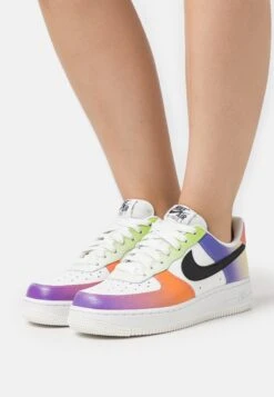 Nike Sportswear Air Force 1 - Trainers - Summit White/Black/Mandarin/Grape/Green/Citron Tint