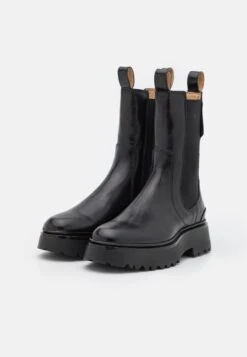 AllSaints Amber Boot - Platform Ankle Boots - Black -Fashion Store cf8ec7bc3ef1424dadc23495af833ae0