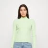 Selected Femme Slfwilma T Neck - Long Sleeved Top - Pistachio Green -Fashion Store cfb86275e14348fa8a02f18e05184e62
