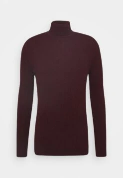 Pier One Muscle Fit Turtle - Jumper - Mottled Bordeaux -Fashion Store d6bb26cd2a7941d69a2388e64193126d