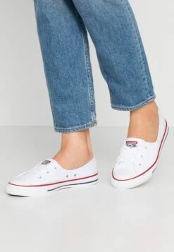 Converse Chuck Taylor All Star Ballet Lace - Trainers - White/Garnet/Navy