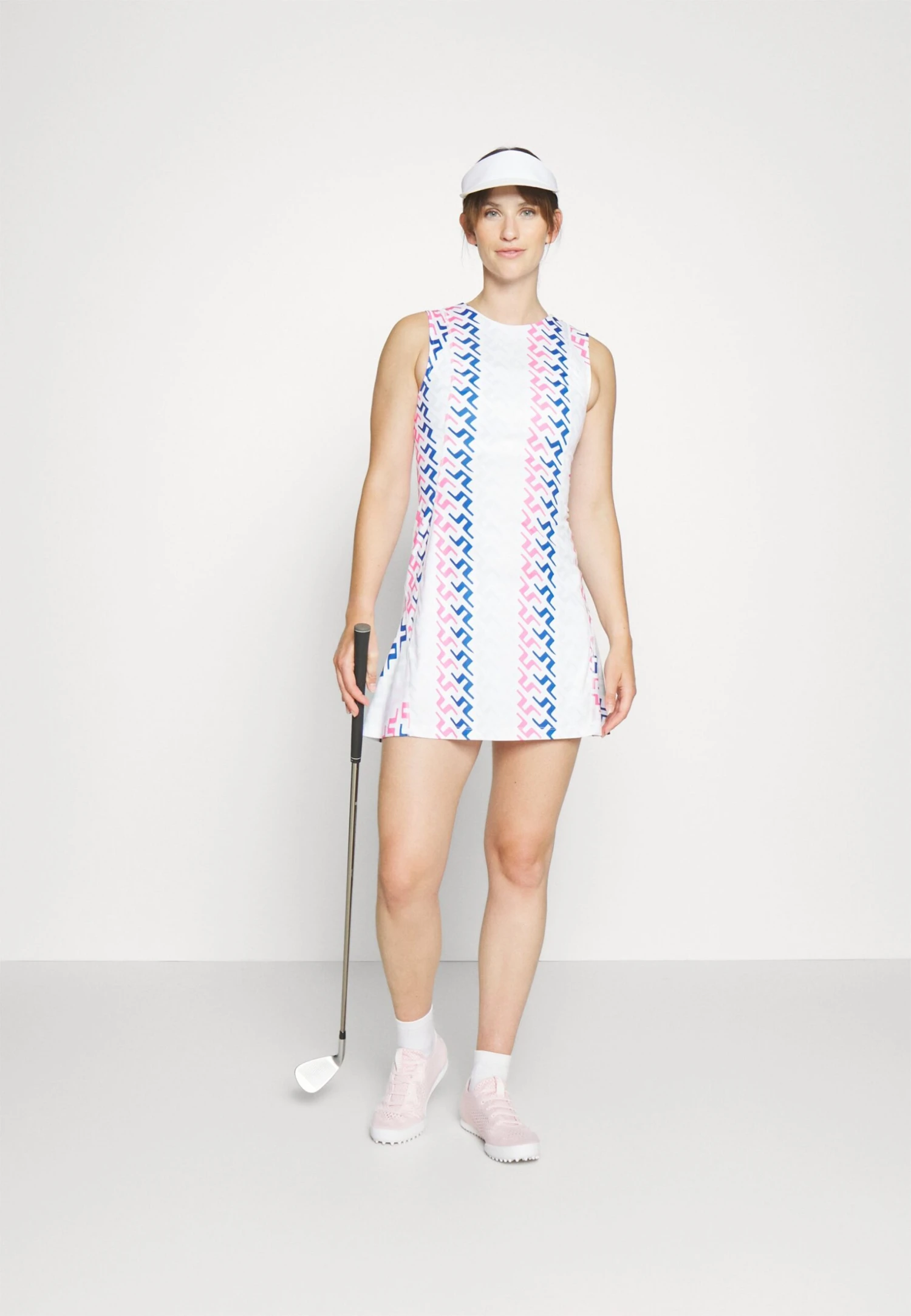 Helena Print Dress - Sports Dress - Pink 4 Helena Print Dress - Sports Dress - Pink - Image 2