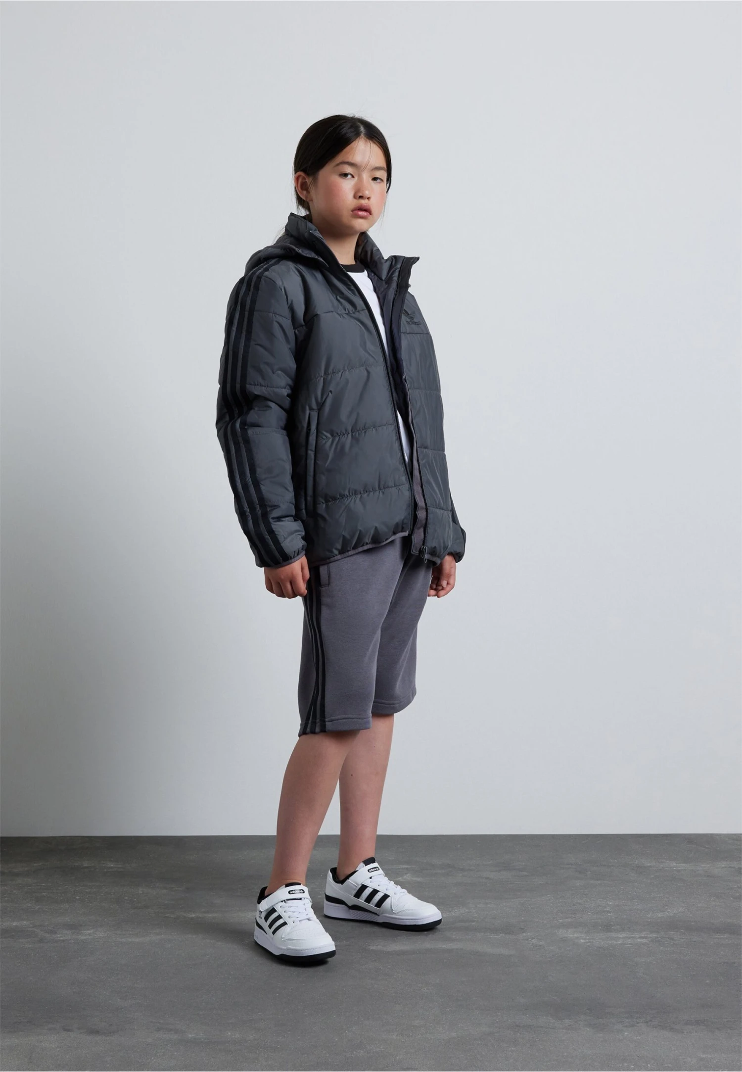 Adidas Originals Padded Unisex - Winter Jacket - Grey 4 Adidas Originals Padded Unisex - Winter Jacket - Grey - Image 2