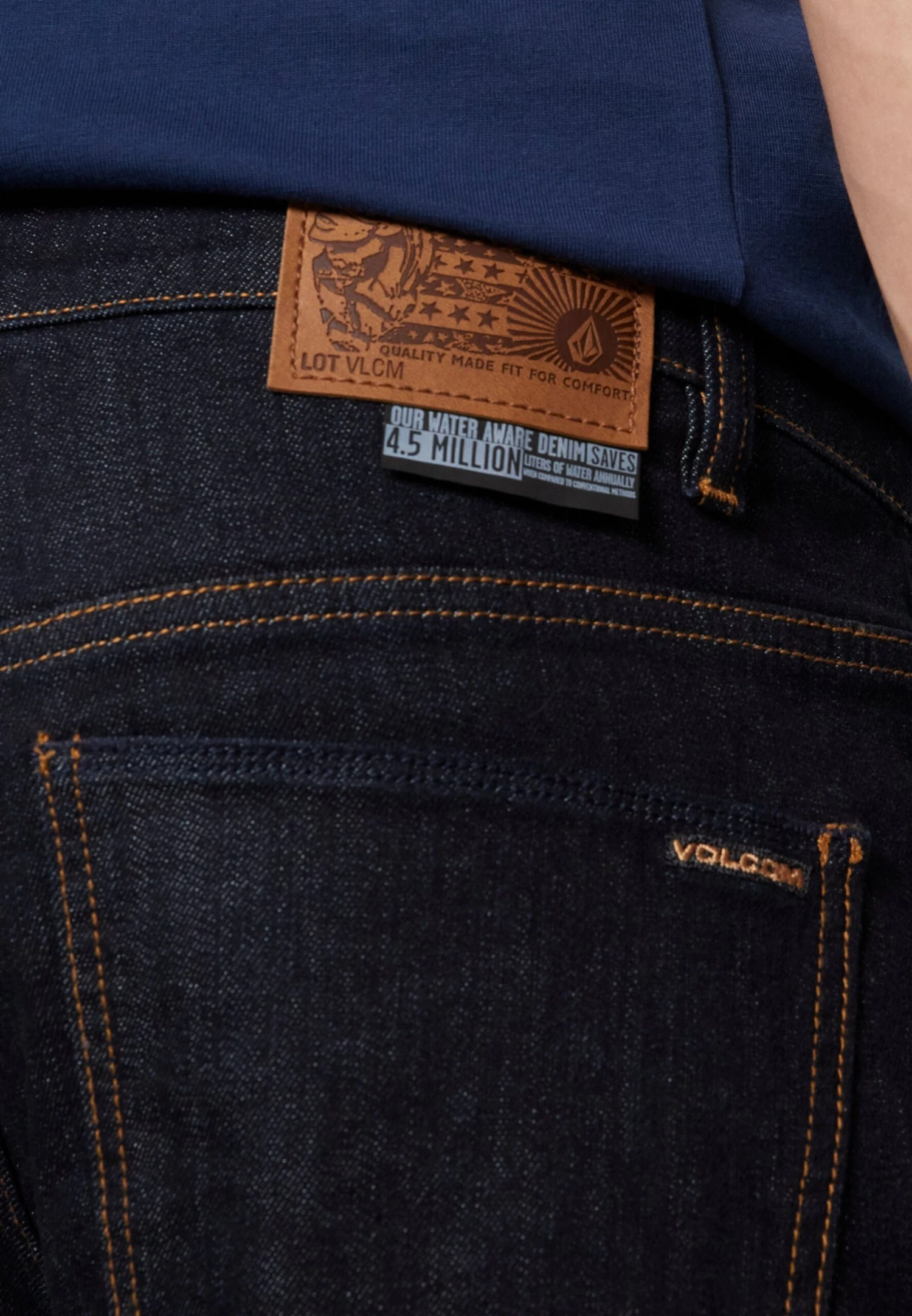 Volcom Solver - Straight Leg Jeans - Rinse 9 Volcom Solver - Straight Leg Jeans - Rinse - Image 7