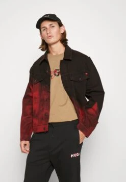 Hugo Denim Jacket - Bright Red -Fashion Store fad7eb00a10a4f14a92110ed841cd3eb